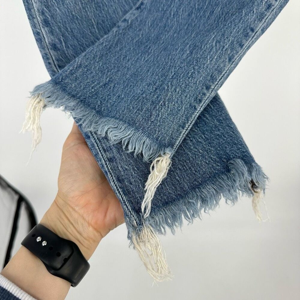 Madewell The Perfect Vintage Jean in Ainsworth Wash Size 25 Raw Hem Blue - Picture 16 of 16